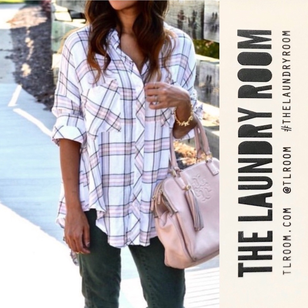 The Laundry Room Plaid Split Back Thoreau Shirt